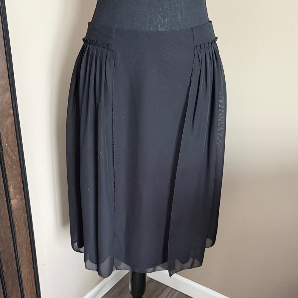 NWT Simply Vera Vera Wang Elegant Black Midi Skirt